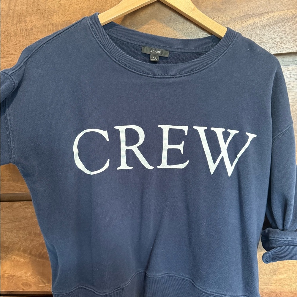 J. Crew Dark Blue Crewneck Top